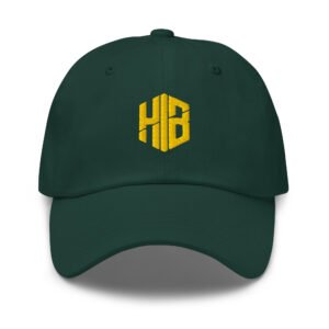 Essential Embroidered Dad Hat — Green / Stone