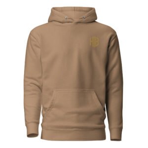 Essential Embroidered Hoodie — Latte