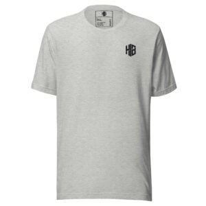 Essential Embroidered Tee — Grey / White